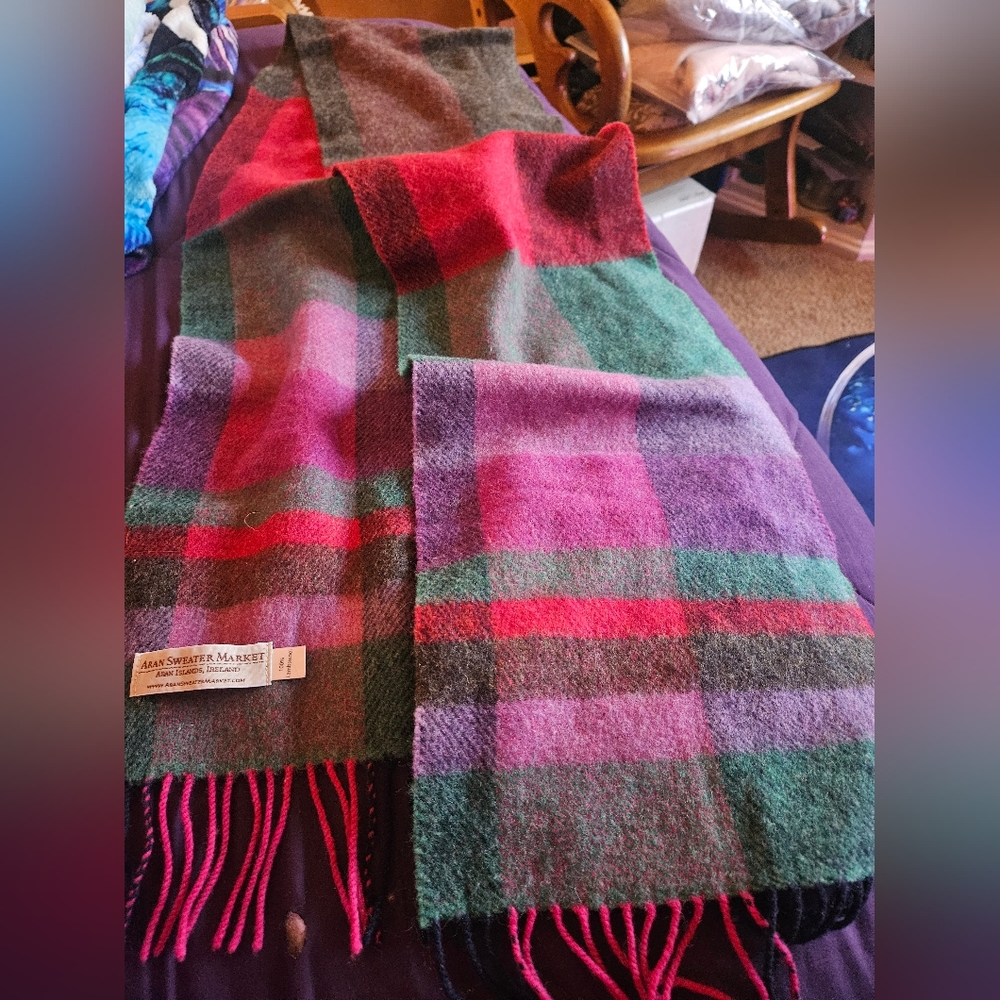 Irish Wool Scarf and Hat